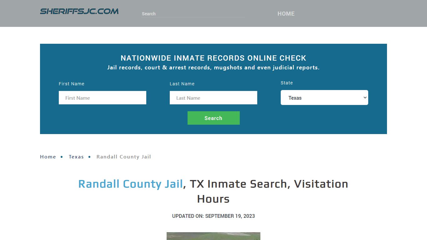 Randall County Jail, TX Inmate Search, Visitation Hours